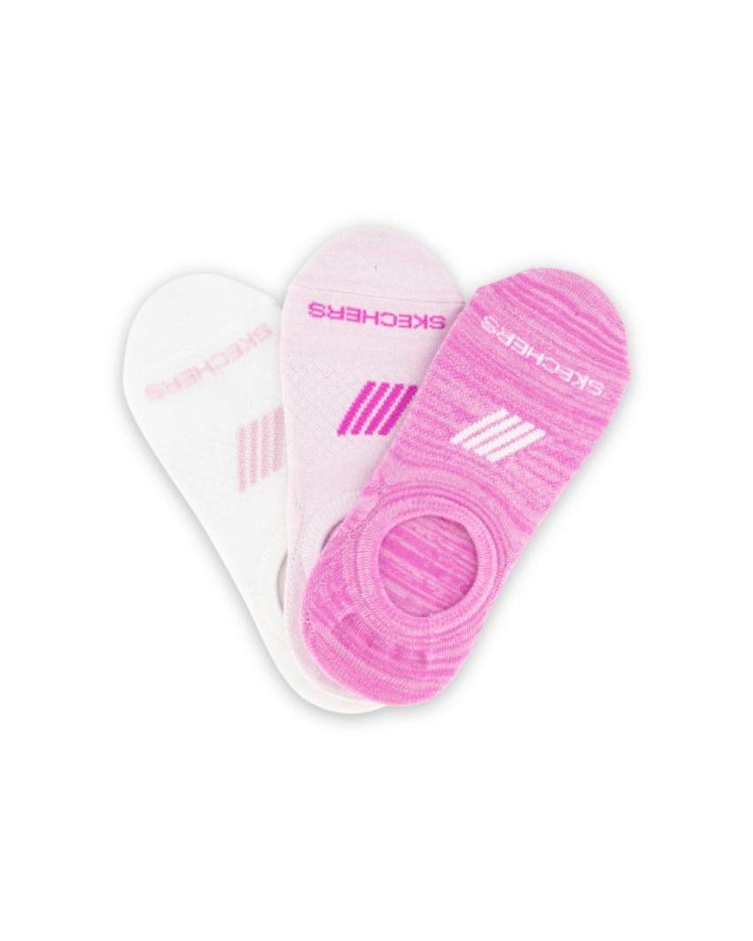 3pk Polyblend No Show Socks Skechers