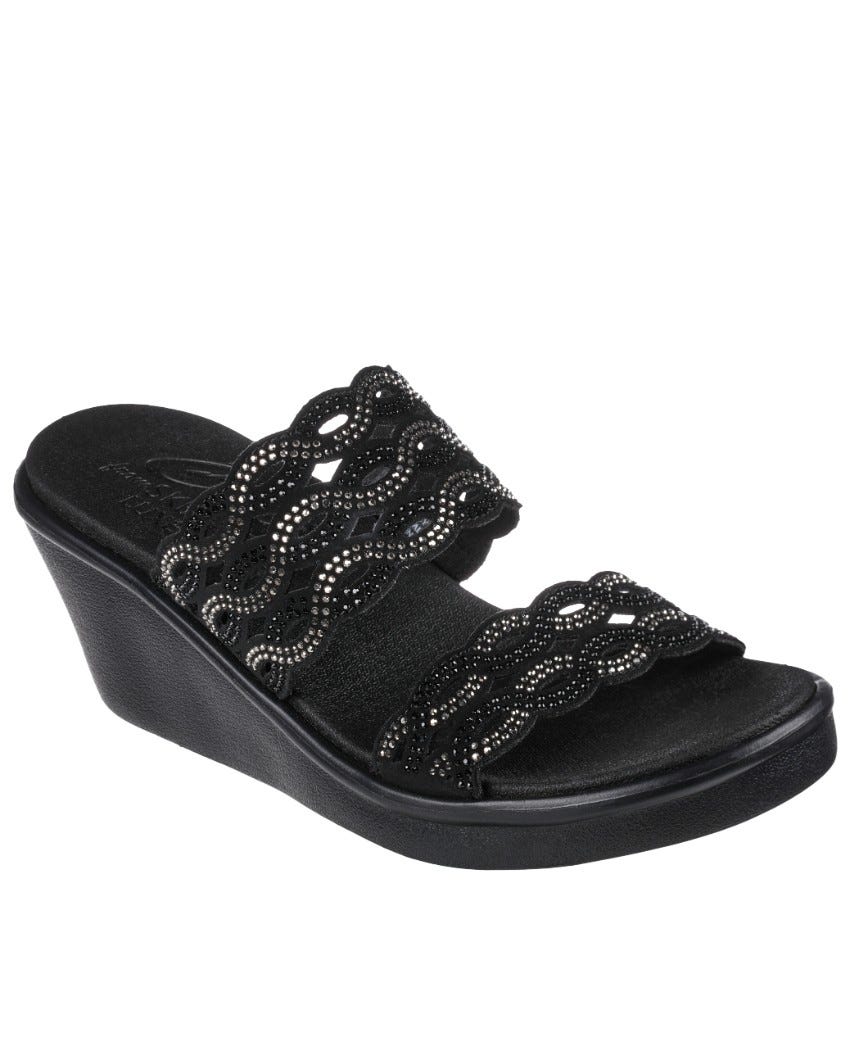 Wedge heel skechers sandals sales