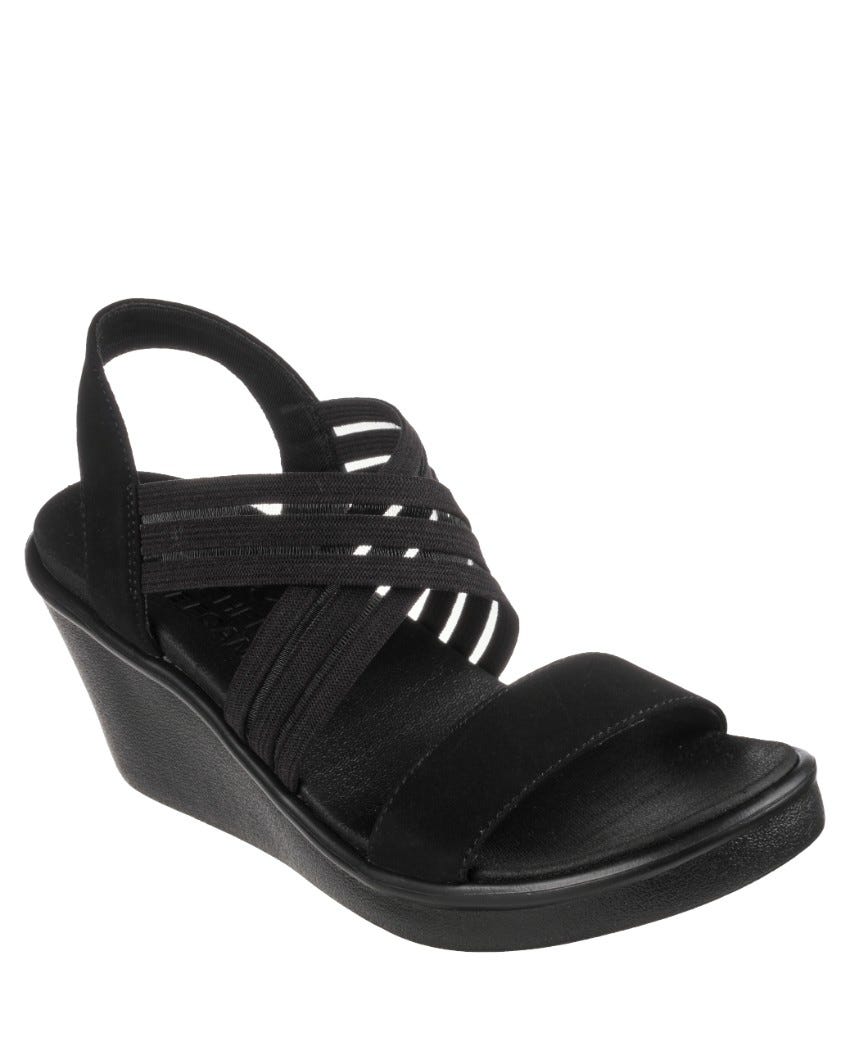 Skechers cali beaded slip on wedge hotsell