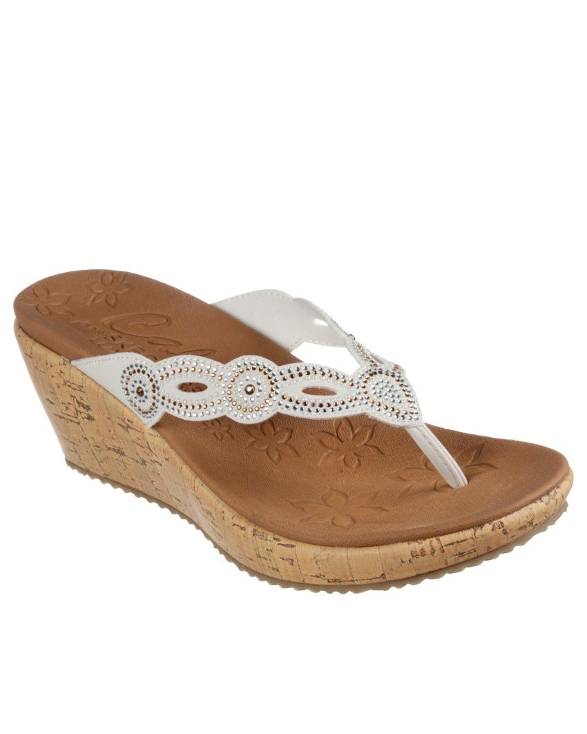 Skechers beverlee bizzy sales babe wedge sandal