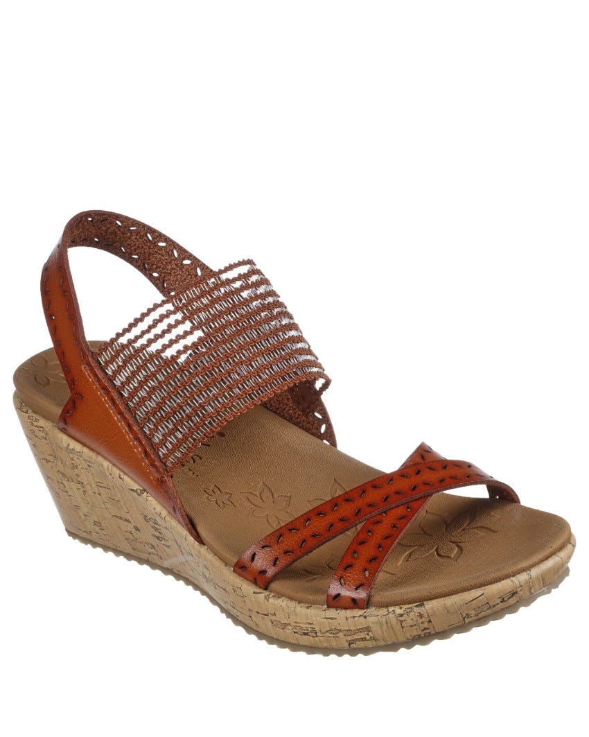Skechers cali beverlee high tea shop wedge sandal