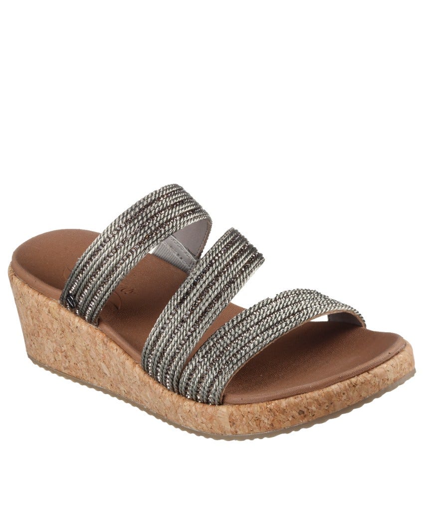 Skechers cali beaded slip on wedge shop