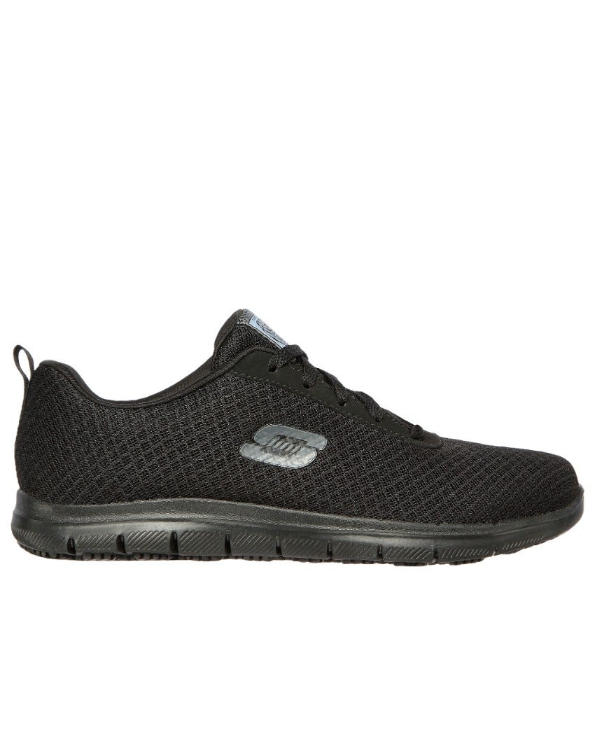 Women's skechers work 77210 bronaugh slip resistant safety shoes top