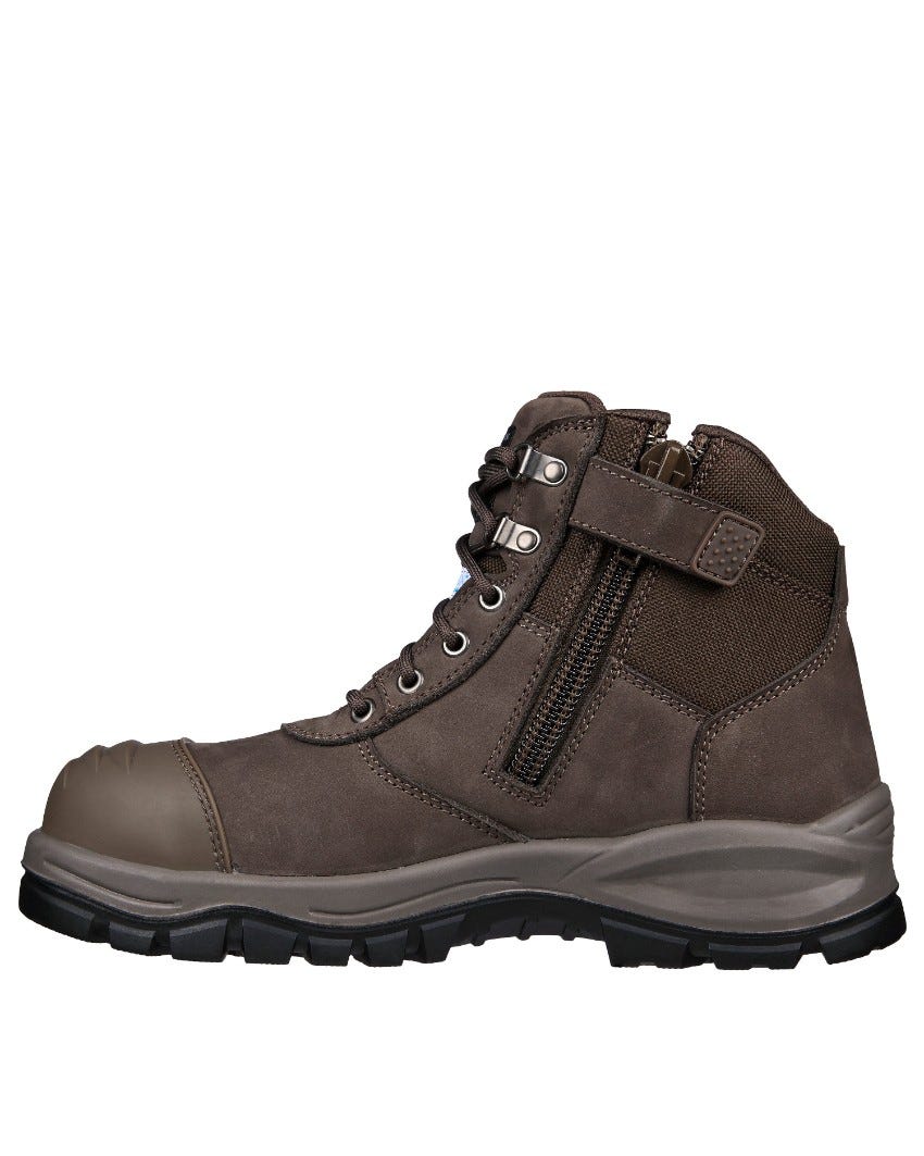 Skechers side zip work boots discount
