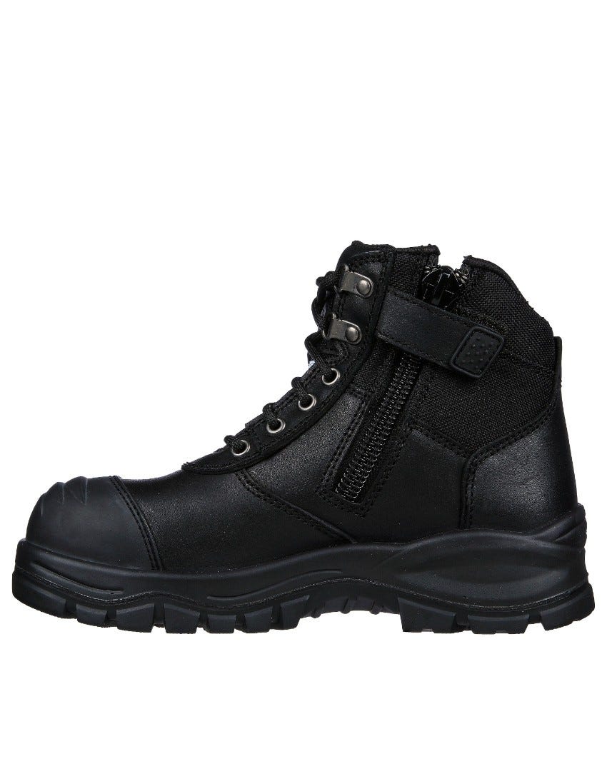 Skechers safety shoes zip hot sale